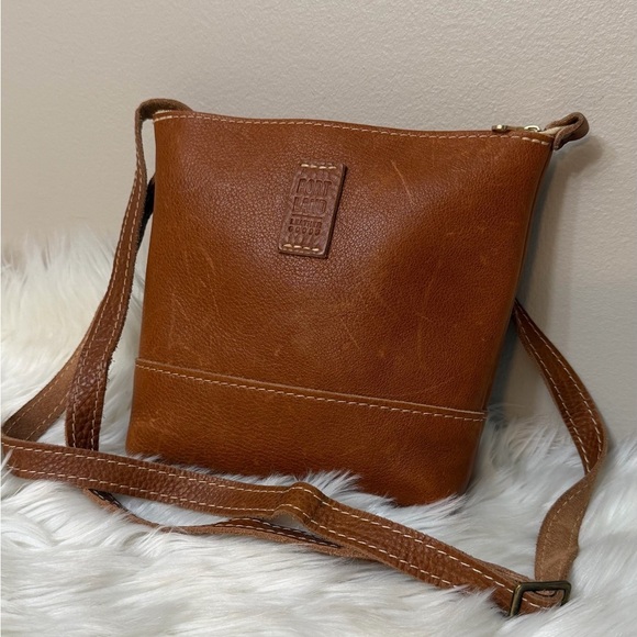 Portland Leather Handbags - Portland Leather Tan Crossbody Bag